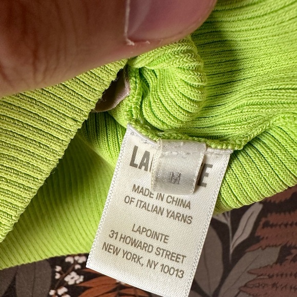 LAPOINTE Green Cropped Tank size medium - Picture 7 of 9